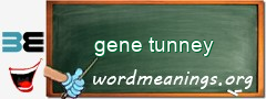 WordMeaning blackboard for gene tunney